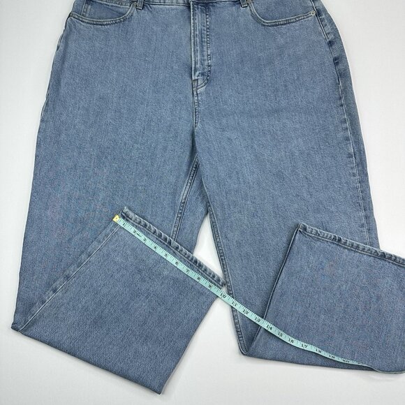 Everlane Women's Blue The Curvy‎ Way-High Minimalist Luxury Jean W35-38/L27.5 - Picture 14 of 15